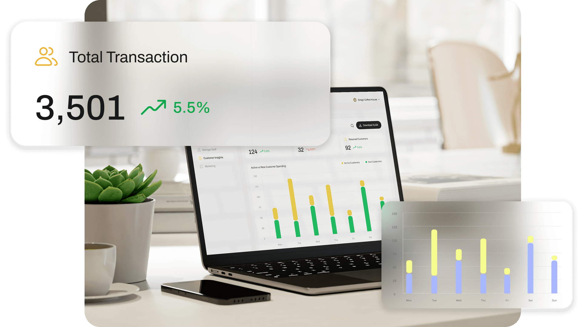 Developer dashboard with analytics and financial data